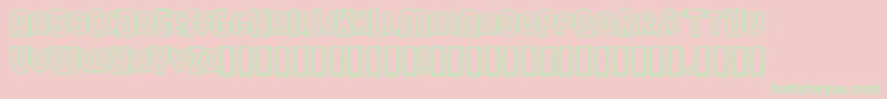 FEUEON   Font – Green Fonts on Pink Background