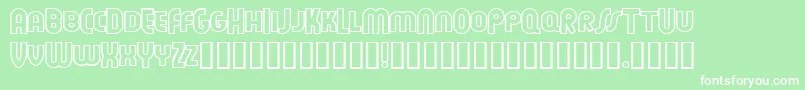 FEUEON   Font – White Fonts on Green Background