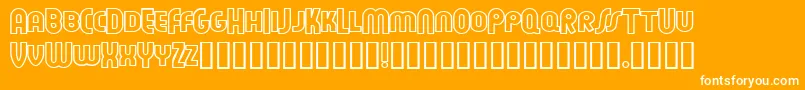 FEUEON   Font – White Fonts on Orange Background