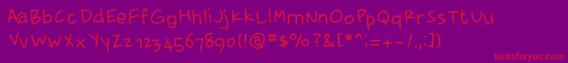 fuente fewriter memesbruh03 – Fuentes Rojas Sobre Fondo Morado
