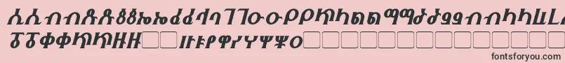Fhokki Italic Font – Black Fonts on Pink Background