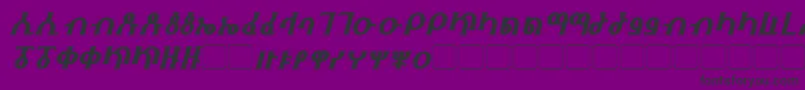 Fhokki Italic Font – Black Fonts on Purple Background