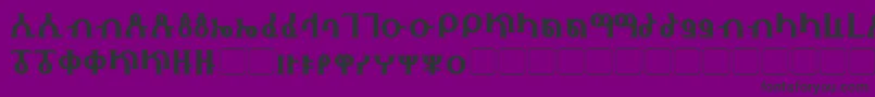 Fhokki Font – Black Fonts on Purple Background