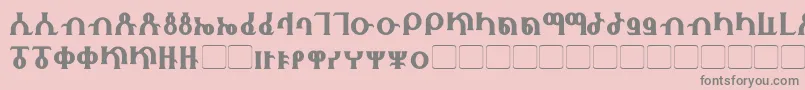 Fhokki Font – Gray Fonts on Pink Background