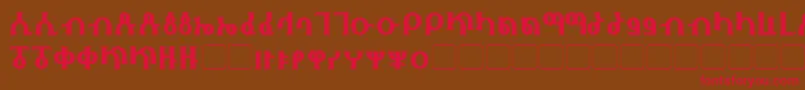 Fhokki Font – Red Fonts on Brown Background