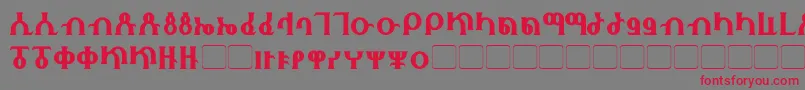 Fhokki Font – Red Fonts on Gray Background