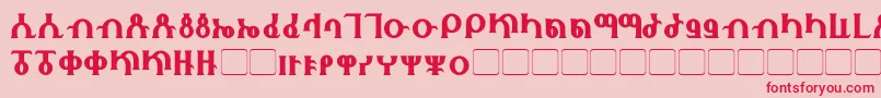 Fhokki Font – Red Fonts on Pink Background