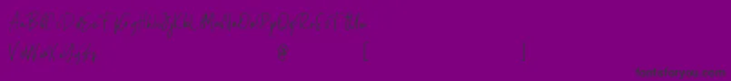 Fianna Demo Font – Black Fonts on Purple Background