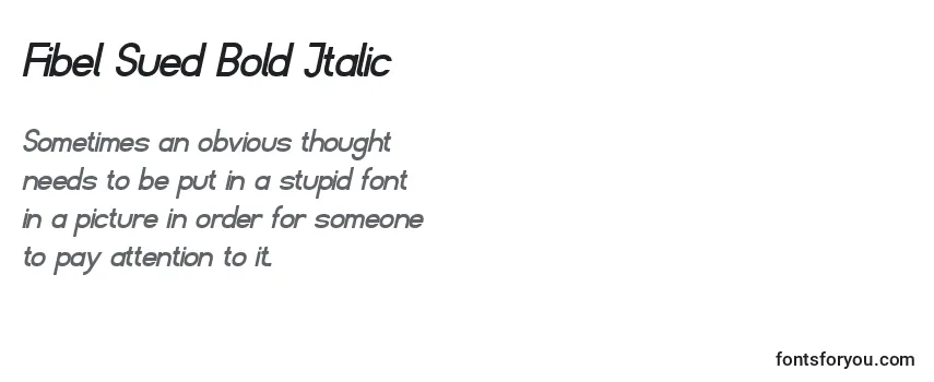 Fibel Sued Bold Italic Font