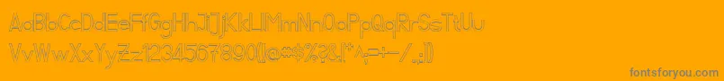 Fibel Sued Kontur Font – Gray Fonts on Orange Background