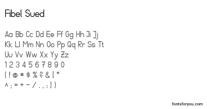 Шрифт Fibel Sued – алфавит, цифры, специальные символы