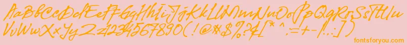More about Fibonaccy Journey Personal Use Font Fibonaccy Journey Personal Use Font – Orange Fonts on Pink Background