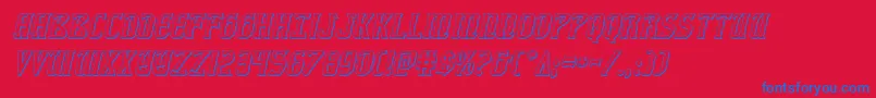 fiddlerscove3dital Font – Blue Fonts on Red Background