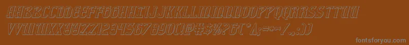 fiddlerscove3dital Font – Gray Fonts on Brown Background