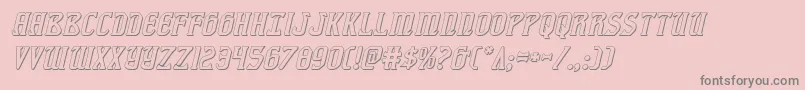 fiddlerscove3dital Font – Gray Fonts on Pink Background