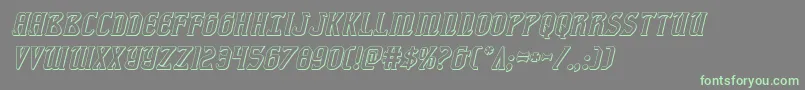 fiddlerscove3dital Font – Green Fonts on Gray Background