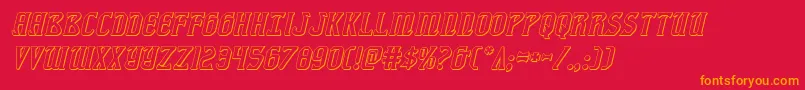 fiddlerscove3dital Font – Orange Fonts on Red Background