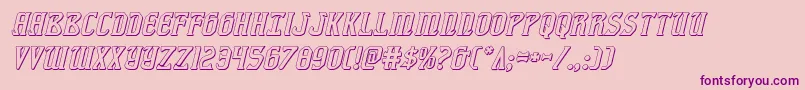 fiddlerscove3dital Font – Purple Fonts on Pink Background