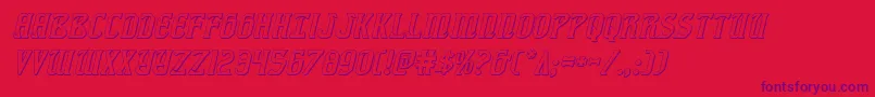 fiddlerscove3dital Font – Purple Fonts on Red Background