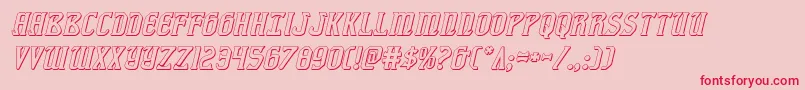 fiddlerscove3dital-Schriftart – Rote Schriften auf rosa Hintergrund