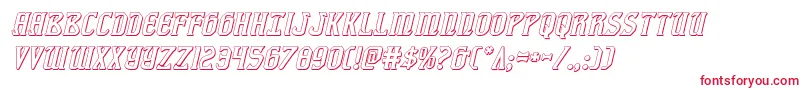 フォントfiddlerscove3dital – 白い背景に赤い文字