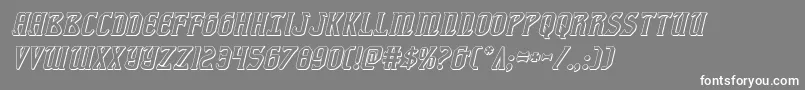 fiddlerscove3dital Font – White Fonts on Gray Background