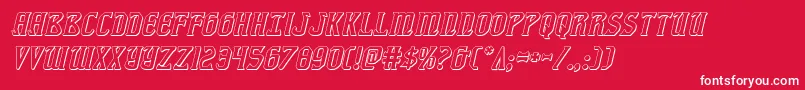 fiddlerscove3dital Font – White Fonts on Red Background