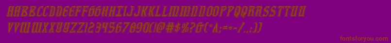 fiddlerscoveacadital Font – Brown Fonts on Purple Background