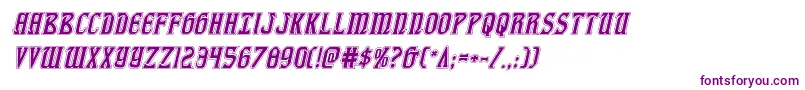 fiddlerscoveacadital Font – Purple Fonts on White Background