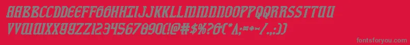 fiddlerscoveboldital Font – Gray Fonts on Red Background