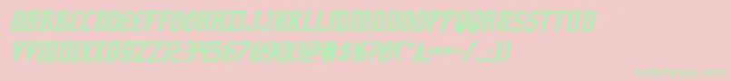 fiddlerscoveboldital Font – Green Fonts on Pink Background