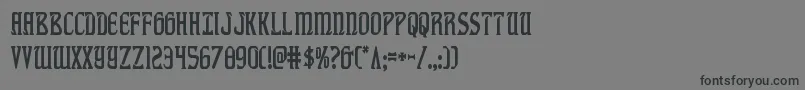 fiddlerscovecond Font – Black Fonts on Gray Background