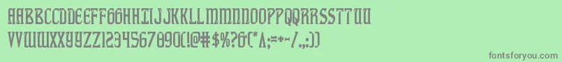 フォントfiddlerscovecond – 緑の背景に灰色の文字