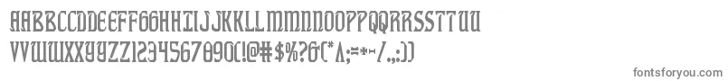 fiddlerscovecond Font – Gray Fonts on White Background