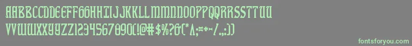 fiddlerscovecond Font – Green Fonts on Gray Background