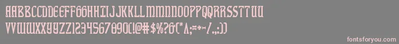 fiddlerscovecond Font – Pink Fonts on Gray Background