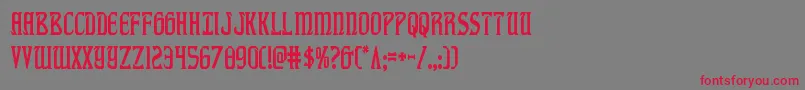 フォントfiddlerscovecond – 赤い文字の灰色の背景