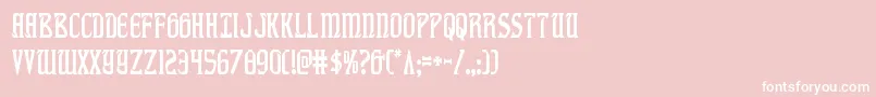 fiddlerscovecond Font – White Fonts on Pink Background