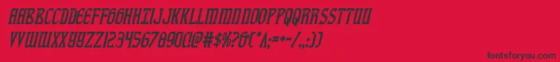 fiddlerscovecondital Font – Black Fonts on Red Background
