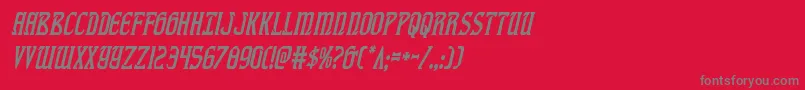 fiddlerscovecondital Font – Gray Fonts on Red Background