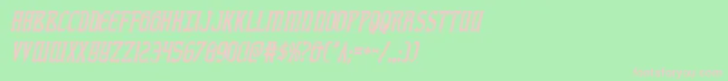 fiddlerscovecondital Font – Pink Fonts on Green Background