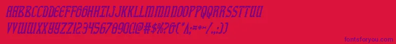 fiddlerscovecondital Font – Purple Fonts on Red Background