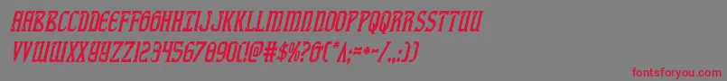 fiddlerscovecondital Font – Red Fonts on Gray Background