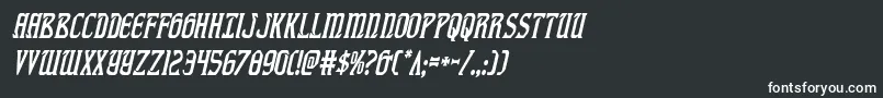 フォントfiddlerscovecondital – 黒い背景に白い文字