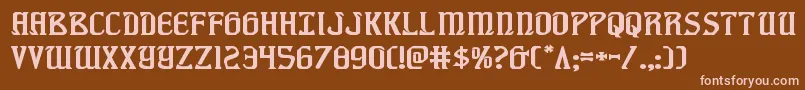 Więcej informacji o czcionce fiddlerscoveexp Czcionka fiddlerscoveexp – różowe czcionki na brązowym tle
