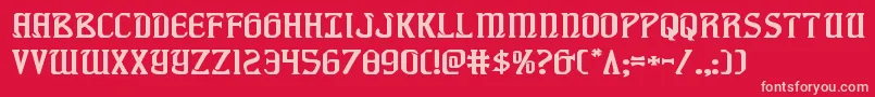 Weitere Informationen zur fiddlerscoveexp-Schriftart fiddlerscoveexp-Schriftart – Rosa Schriften auf rotem Hintergrund