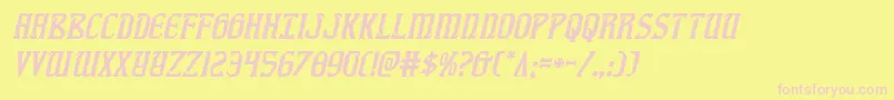 fiddlerscoveital Font – Pink Fonts on Yellow Background