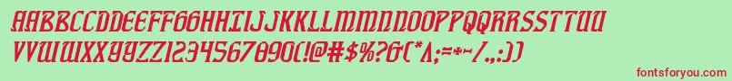 fiddlerscoveital Font – Red Fonts on Green Background