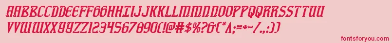 fiddlerscoveital Font – Red Fonts on Pink Background