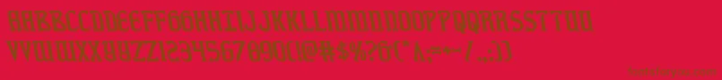 fiddlerscoveleft Font – Brown Fonts on Red Background